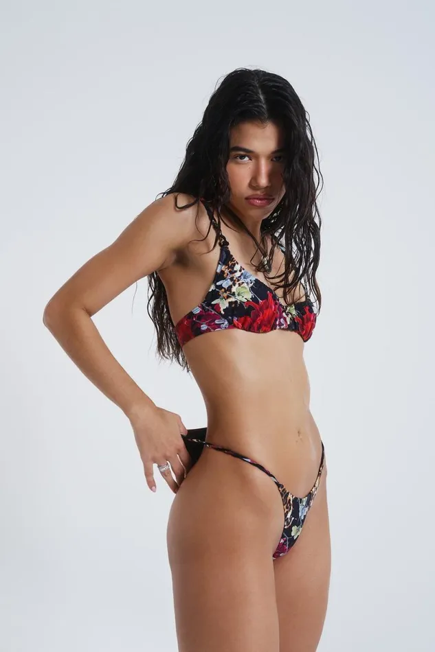 Jaded London Bikini Bottoms Women Antoinette Micro Bikini Bottoms Multi