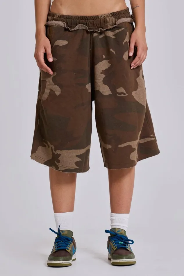 Jaded London Camo Pants Women Camo Monster Jogger Shorts Camo
