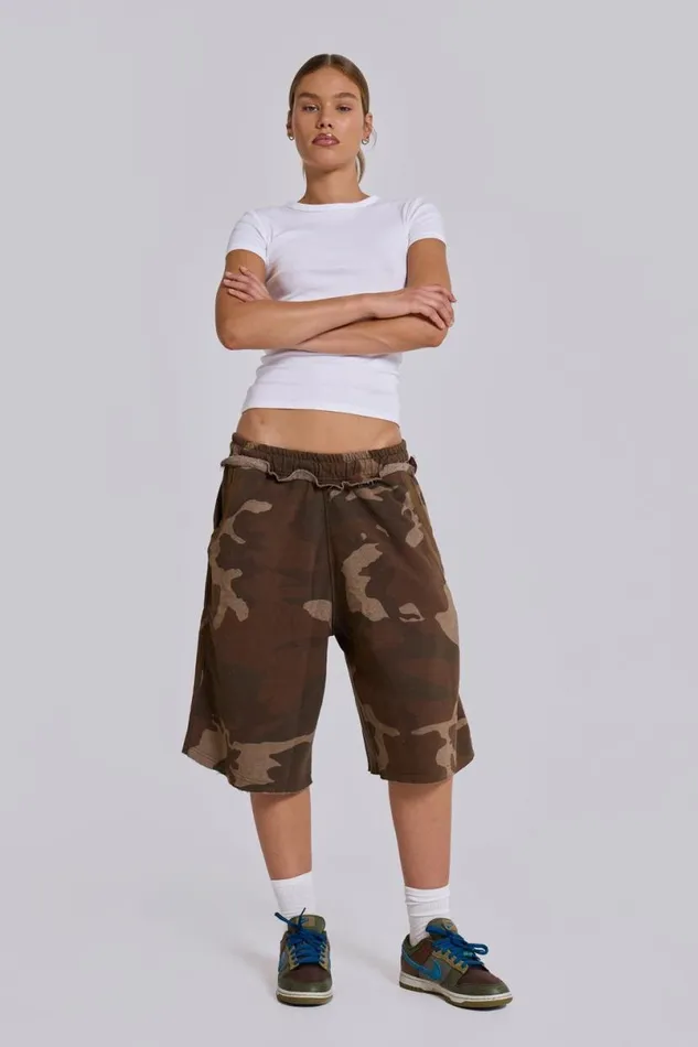 Jaded London Camo Pants Women Camo Monster Jogger Shorts Camo