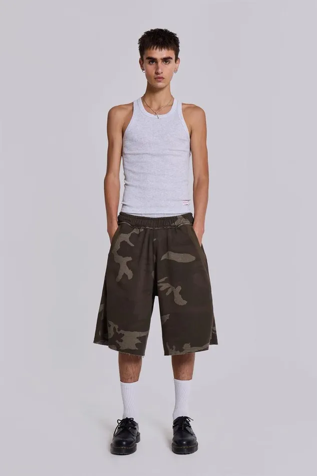 Jaded London Camo Pants Women Camo Monster Jogger Shorts Camo