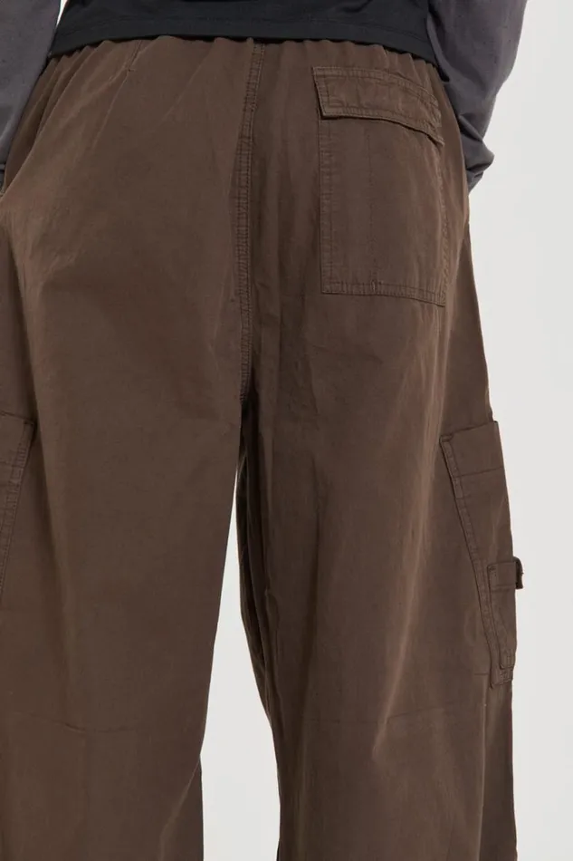 Jaded London Cargo Pants Men Brown Parachute Cargo Pants Brown
