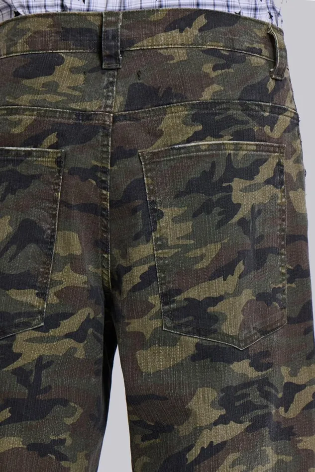 Jaded London Colossus Jeans Men Camo Colossus Baggy Jeans Green