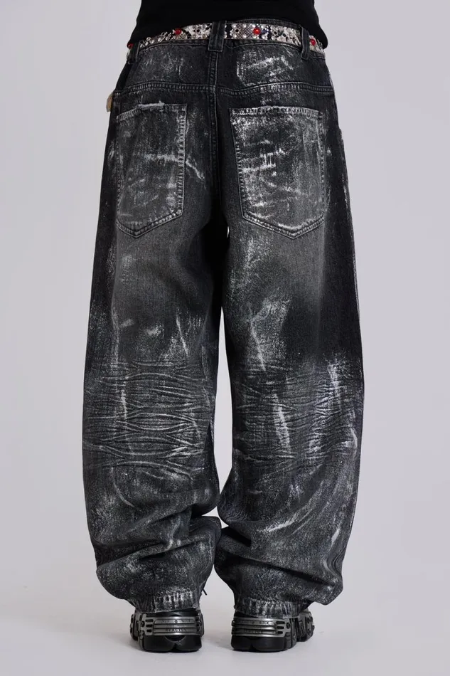 Jaded London Colossus Jeans MenUnisex Gunmetal Colossus Jeans Gunmetal