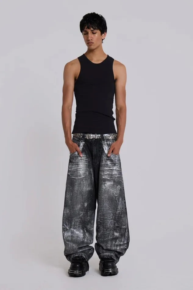 Jaded London Colossus Jeans MenUnisex Gunmetal Colossus Jeans Gunmetal