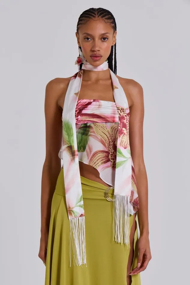 Jaded London Corsets Women Regina Corset Top In Lily Floral