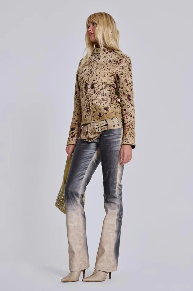 Jaded London Jackets Women Real Cowhide Piston Jacket Multi