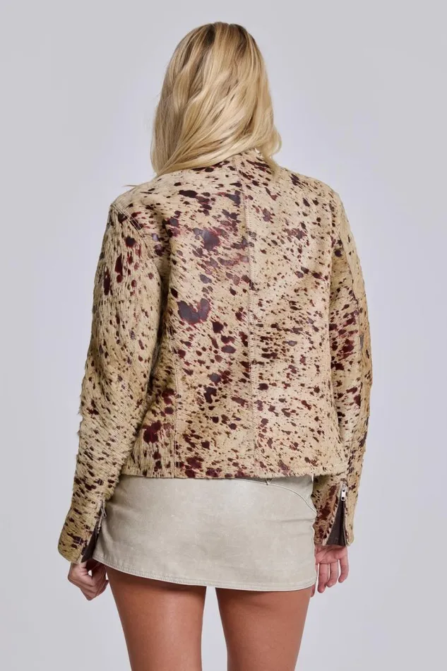 Jaded London Jackets Women Real Cowhide Piston Jacket Multi