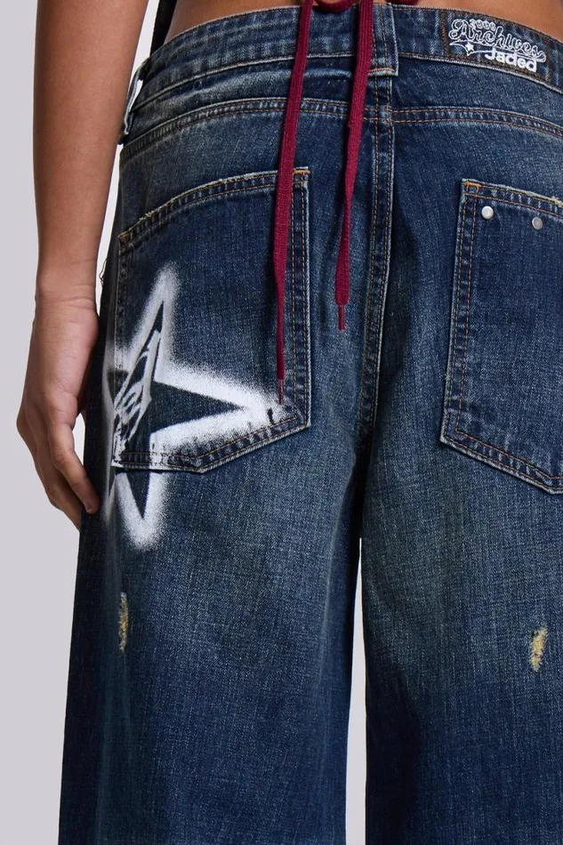 Jaded London Jeans Women 2K LDN Sonic Jeans Blue