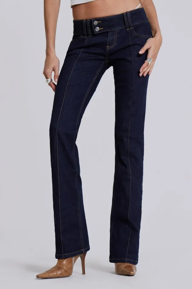 Jaded London Jeans Women Indigo Thirteen Jeans Blue