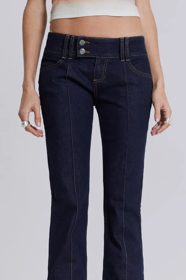 Jaded London Jeans Women Indigo Thirteen Jeans Blue