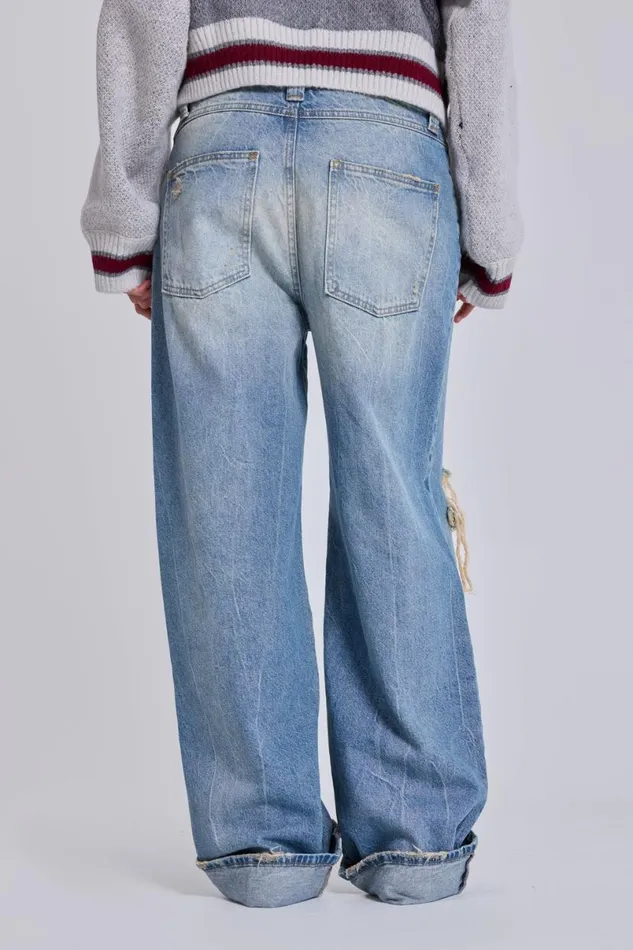 Jaded London Jeans Women Sonic Jeans In Light Wash Blue