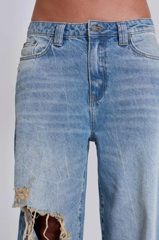 Jaded London Jeans Women Sonic Jeans In Light Wash Blue