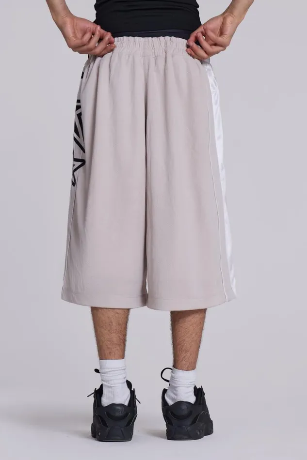 Jaded London Joggers and Sweatpants Men Galaxy Basketball Shorts Grey