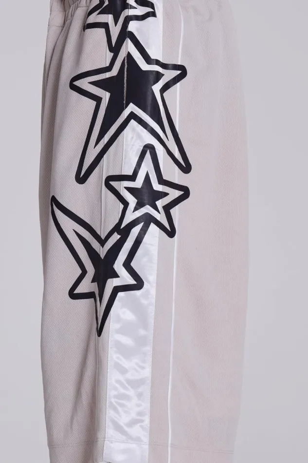 Jaded London Joggers and Sweatpants Men Galaxy Basketball Shorts Grey