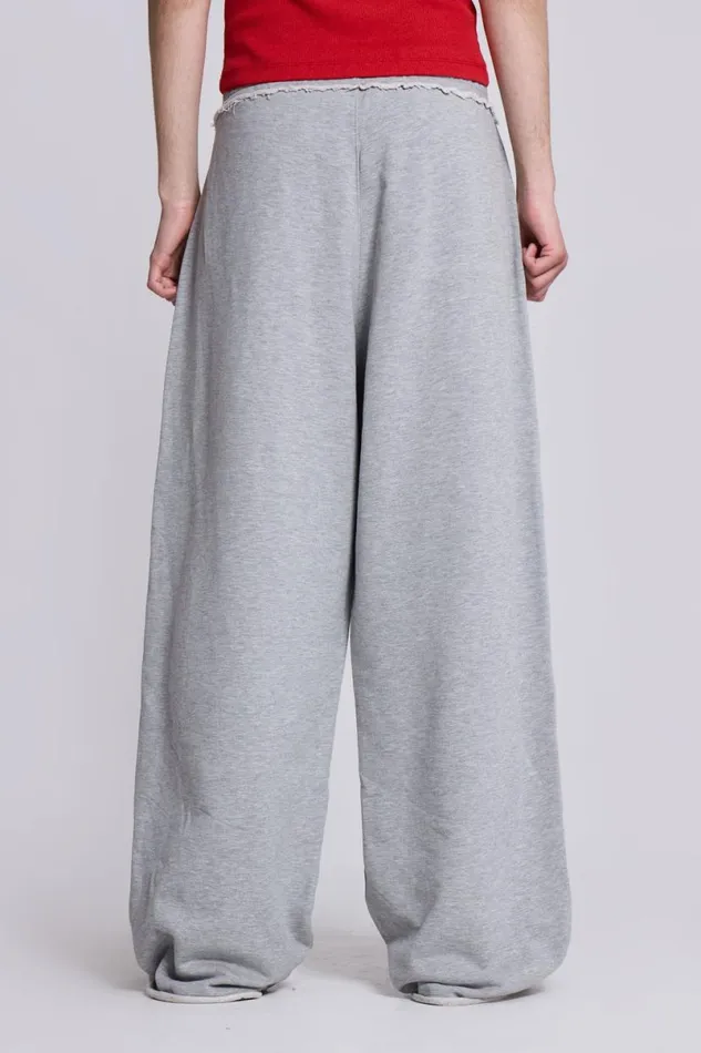 Jaded London Joggers and Sweatpants Men Grey Marl Baggy Monster Joggers Grey
