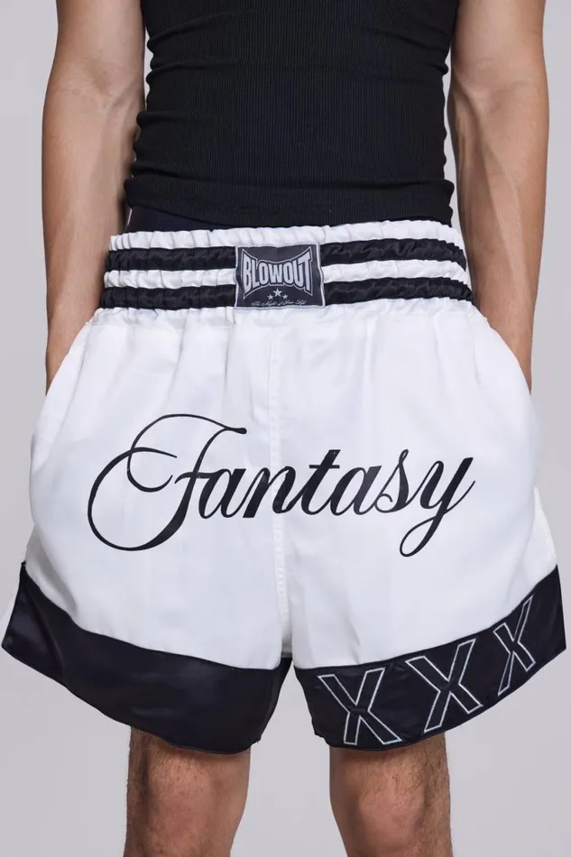 Jaded London Jorts and Shorts Men Fantasy Boxing Shorts Grey