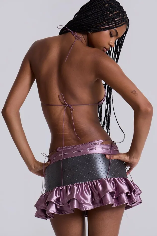Jaded London Mini Skirts Women Poolside Mini Skirt Purple