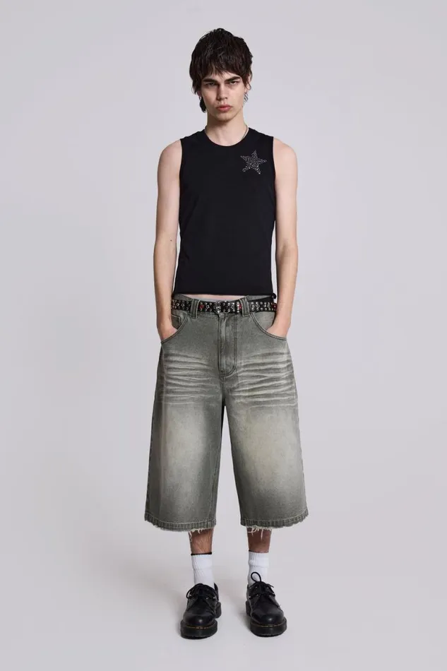 Jaded London Shorts and Jorts Women Khaki Colossus Jorts Khaki