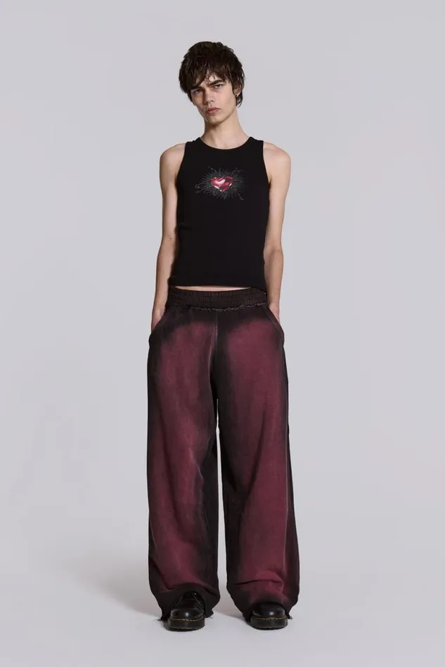 Jaded London TShirts and Vests Men Barbed Heart Vest Black