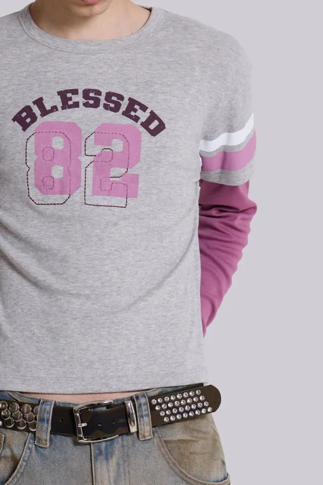 Jaded London TShirts and Vests Men Blessed Double Layer Tee Multi