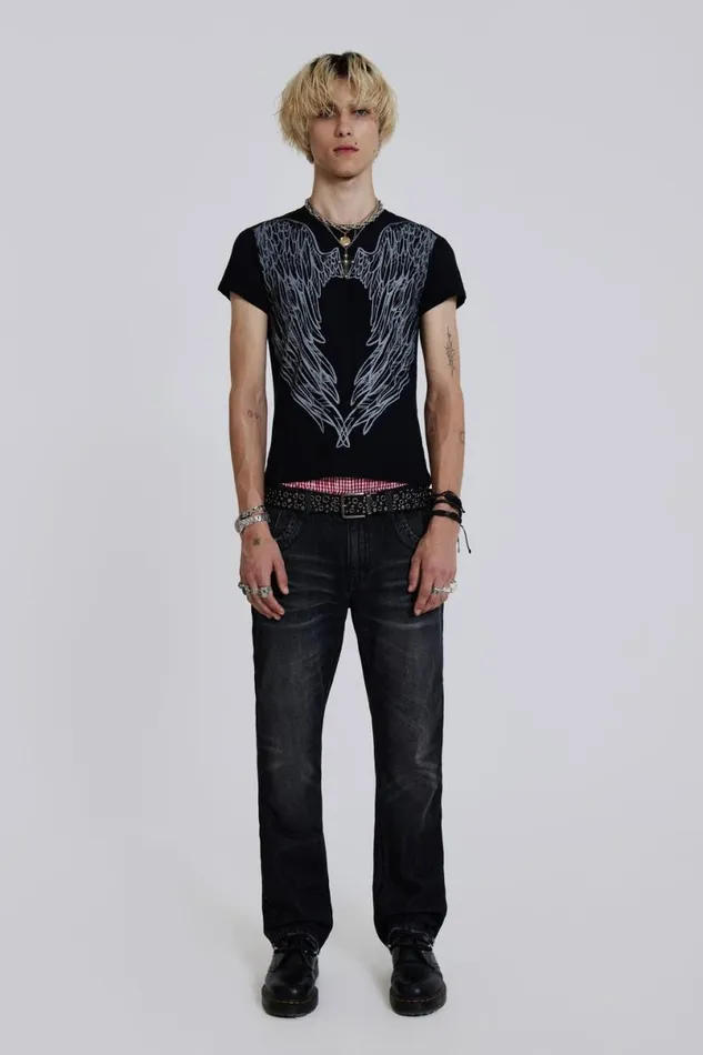 Jaded London TShirts and Vests Men Celestial Tee Black