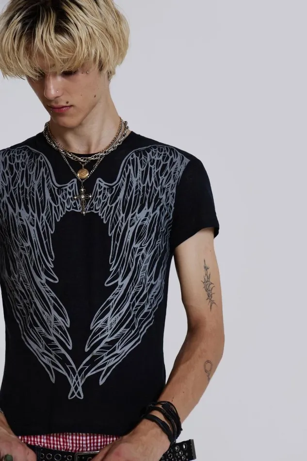 Jaded London TShirts and Vests Men Celestial Tee Black