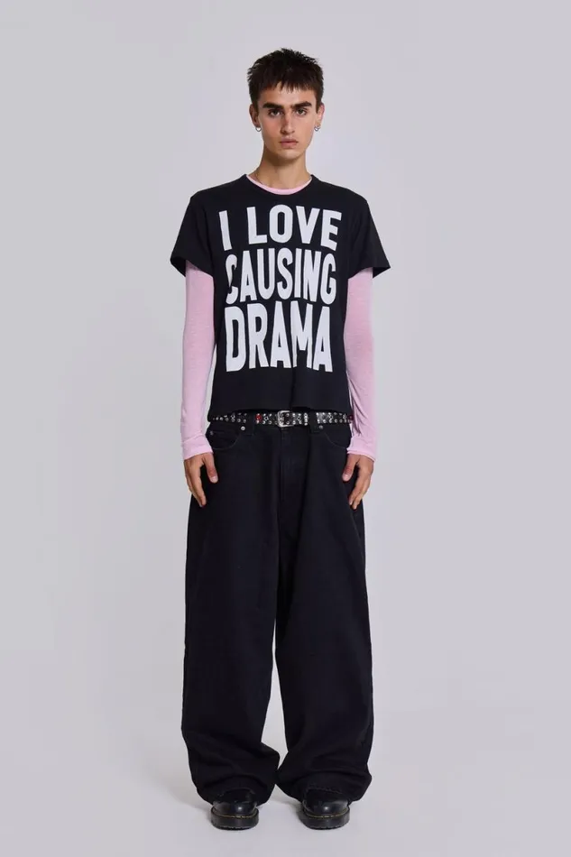 Jaded London TShirts and Vests Men Drama Tee White