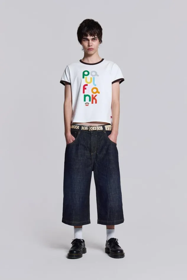 Jaded London TShirts and Vests Men Paul Frank Spellout Ringer White