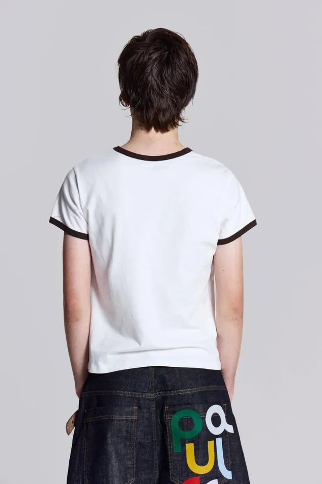 Jaded London TShirts and Vests Men Paul Frank Spellout Ringer White
