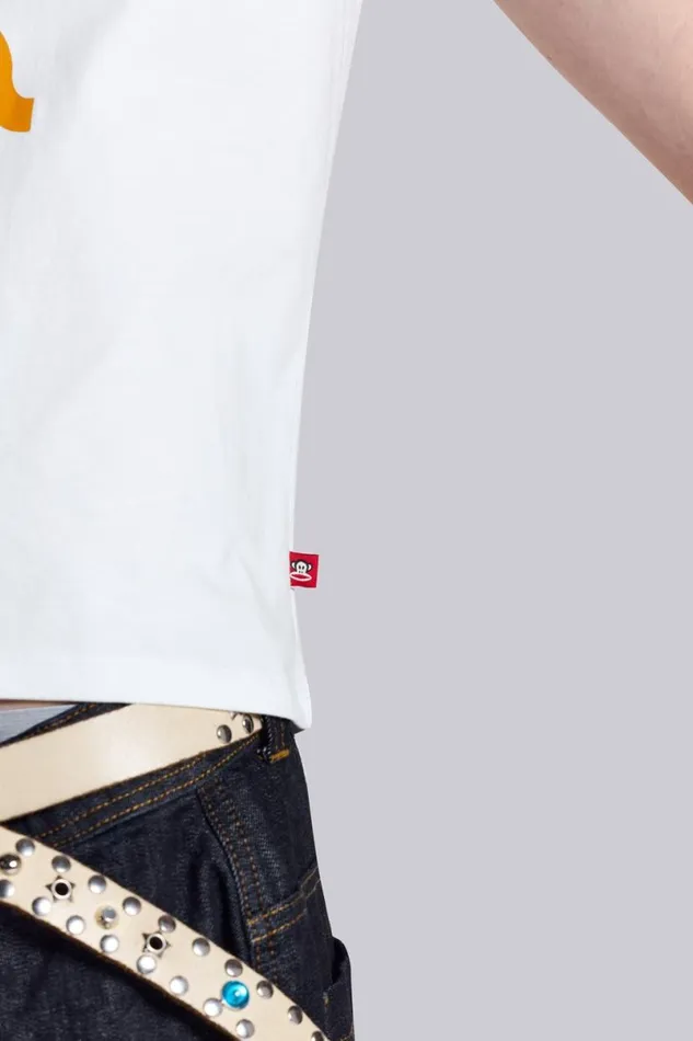 Jaded London TShirts and Vests Men Paul Frank Spellout Ringer White