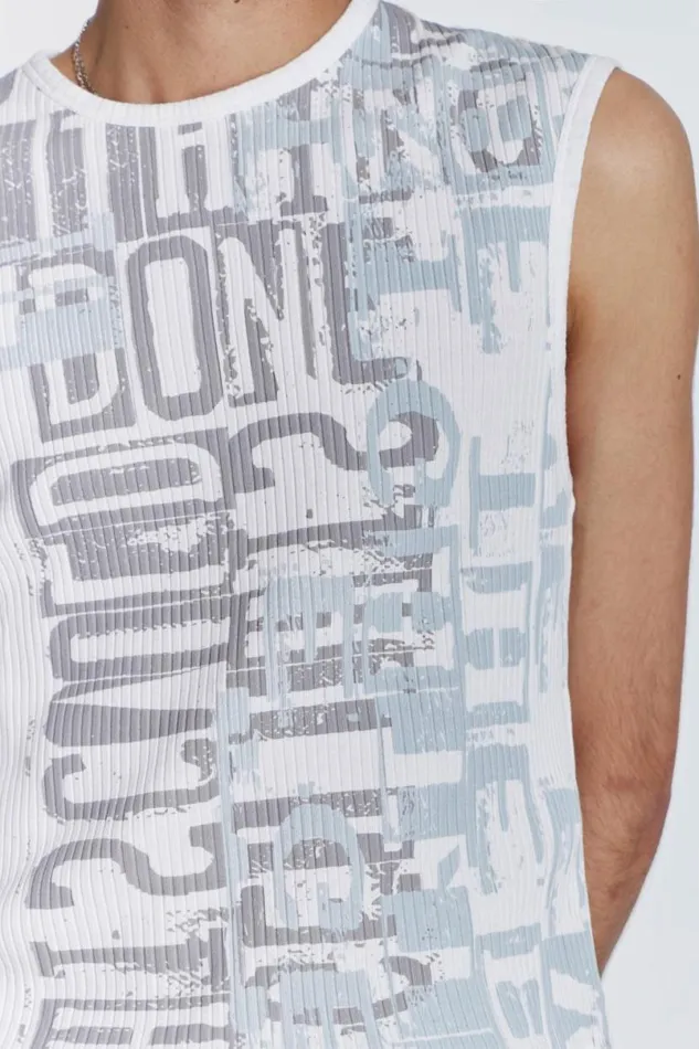 Jaded London TShirts and Vests Men Thesis Tank White