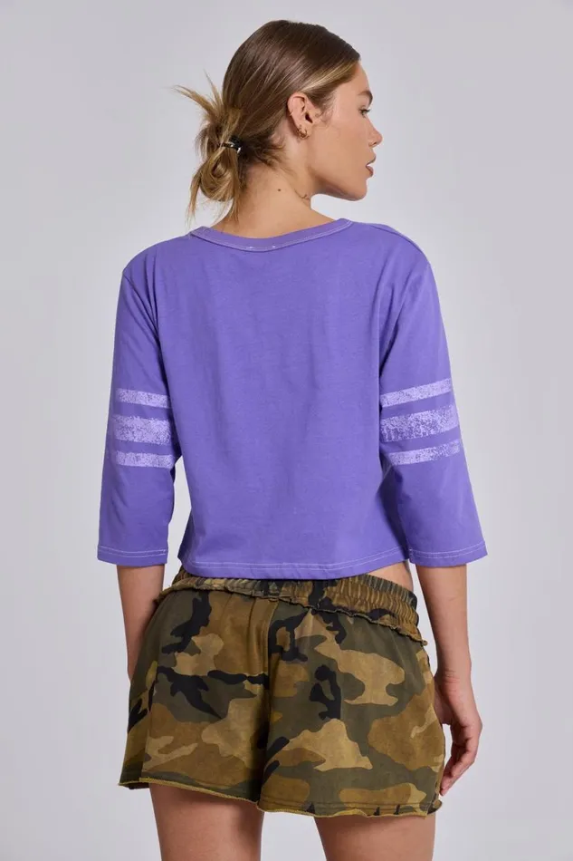 Jaded London TShirts Women Blessed 82 Tee Purple