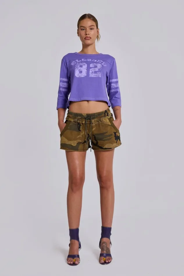 Jaded London TShirts Women Blessed 82 Tee Purple