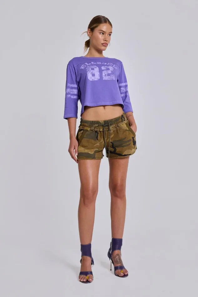 Jaded London TShirts Women Blessed 82 Tee Purple