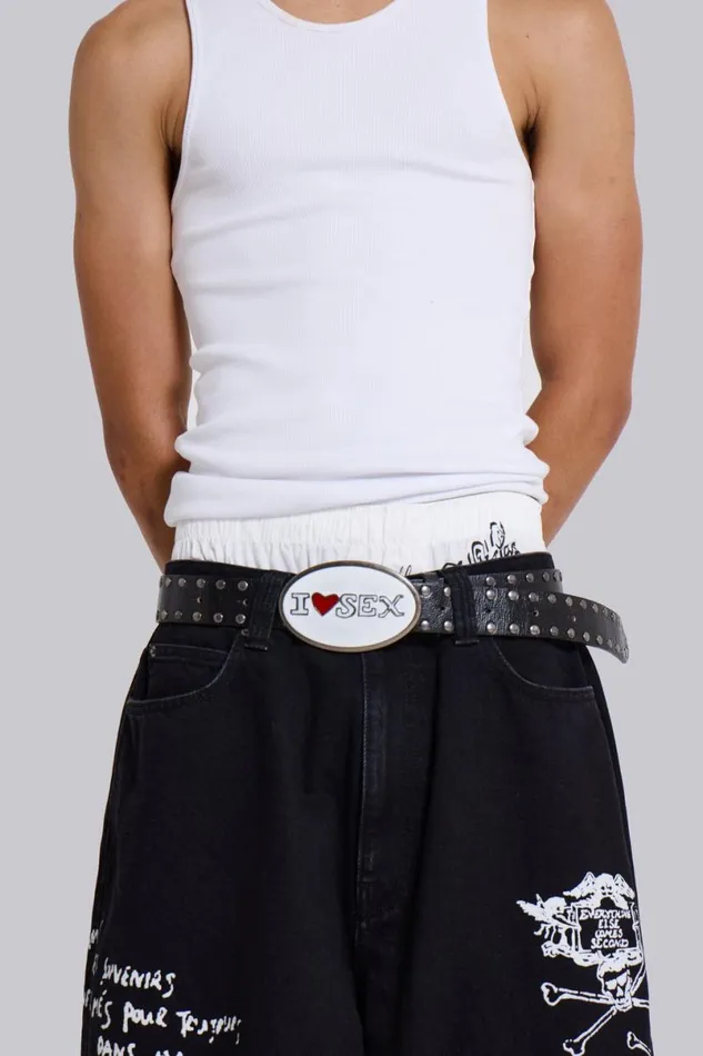 Jaded London Unisex UnisexMen Scribble XL Colossus Jeans Black