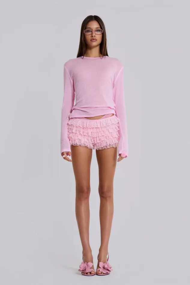 Jaded London Unisex UnisexWomen Pink Mist Long Sleeve Top Pink