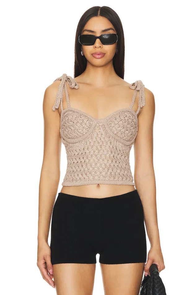 Jaquetta Tank Taupe Women Lovers and Friends Tops