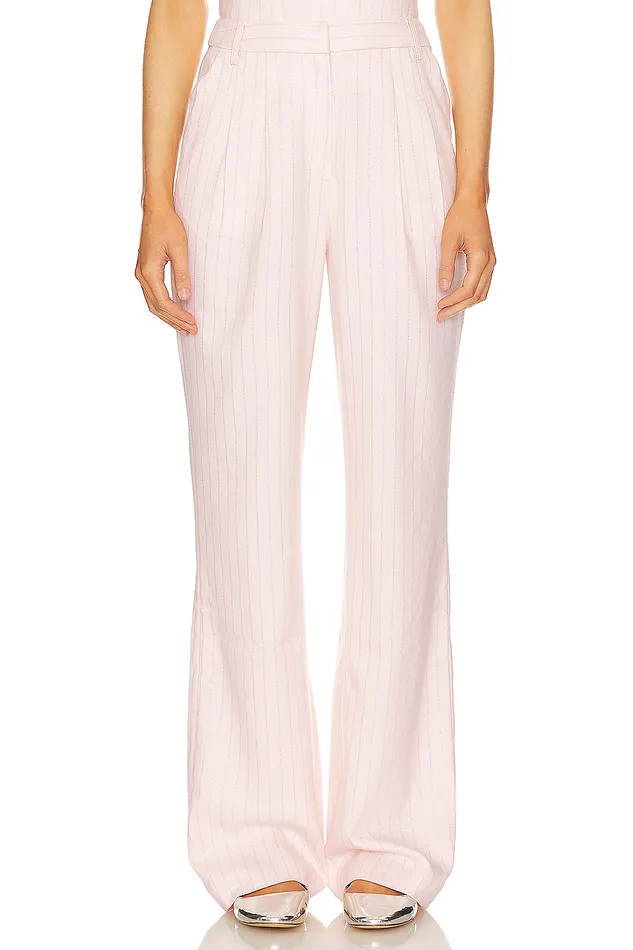 Jasmine Pant Pink Pinstripe Women Lovers and Friends Pants