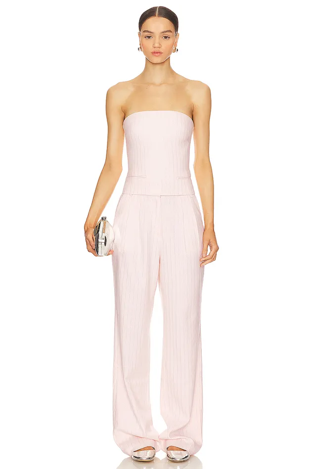 Jasmine Pant Pink Pinstripe Women Lovers and Friends Pants