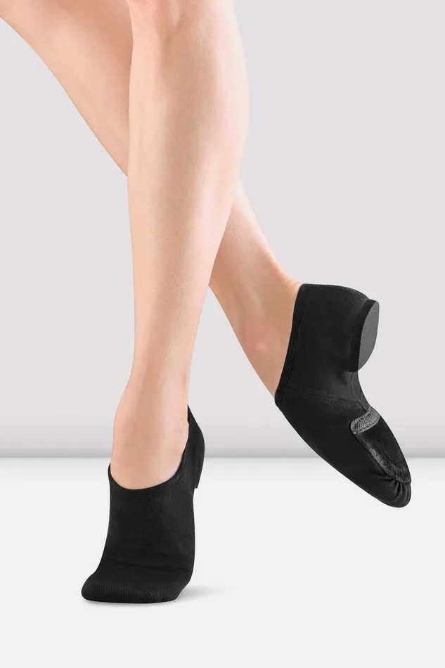 Jazz Ladies Phantom Stretch Canvas Jazz Shoes Black Canvas Bloch Adult