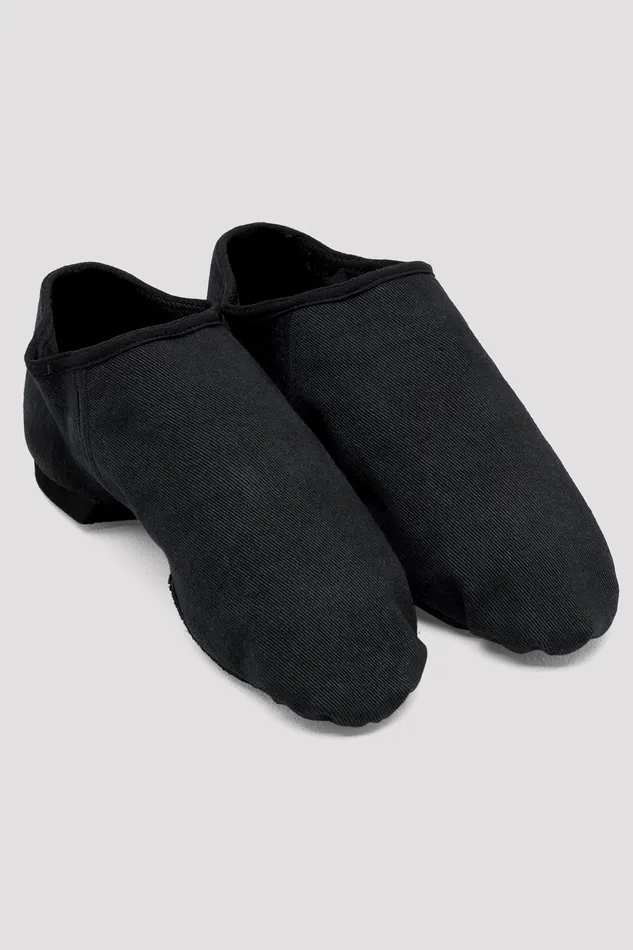 Jazz Ladies Phantom Stretch Canvas Jazz Shoes Black Canvas Bloch Adult