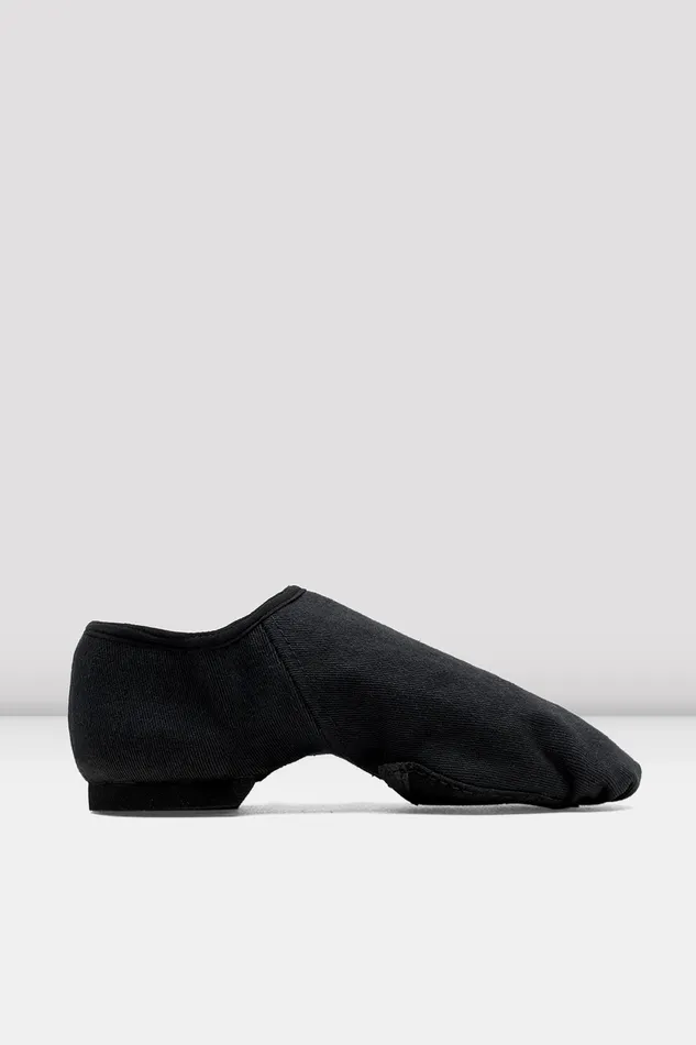 Jazz Ladies Phantom Stretch Canvas Jazz Shoes Black Canvas Bloch Adult