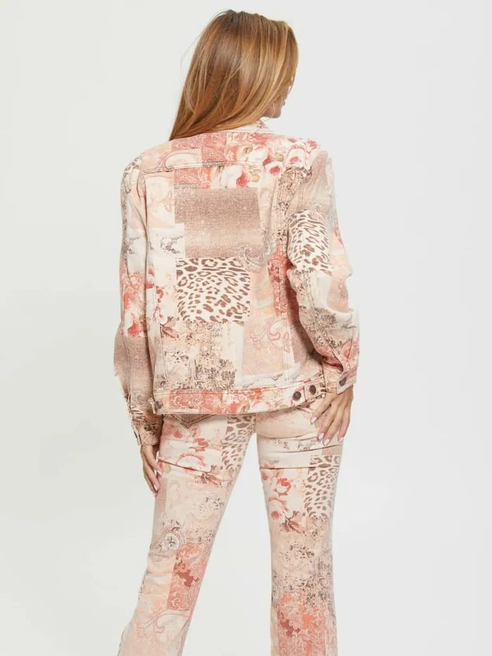 Jeans and Denim 821790s Paisley Patchwork Icon Jacket Revival Patchwork Print GUESS Women Jeans and Denim 821790s Paisley Patchwork Icon Jacket Revival Patchwork Print GUESS Women