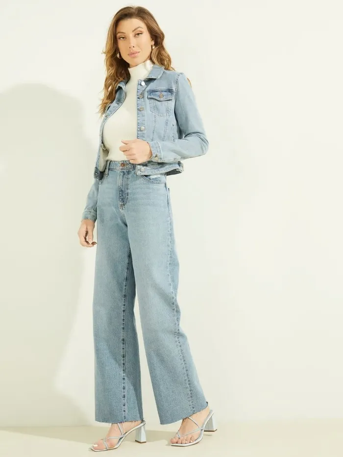 Jeans and Denim Eco Sexy Trucker Jacket Aria Wash GUESS Women Jeans and Denim Eco Sexy Trucker Jacket Aria Wash GUESS Women