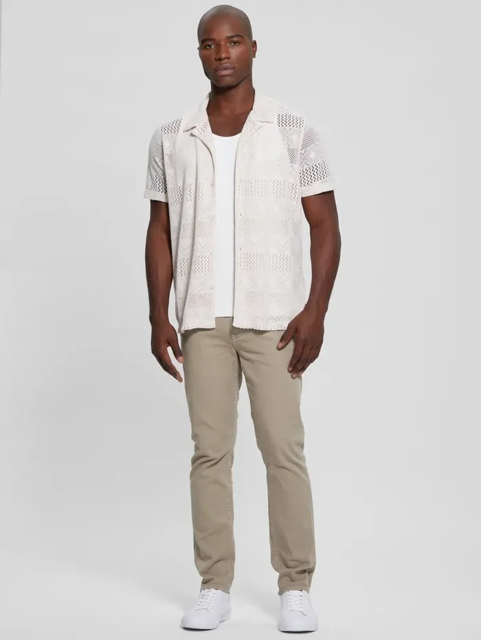 Jeans and Denim GUESS Men Angels Straight Jeans Thermal Clay