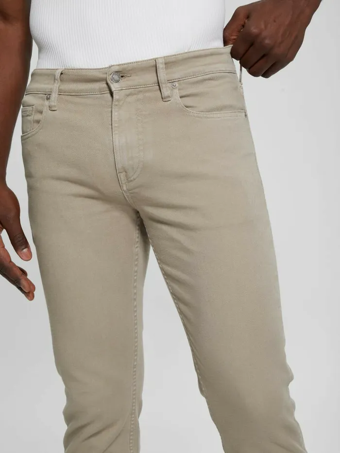 Jeans and Denim GUESS Men Angels Straight Jeans Thermal Clay