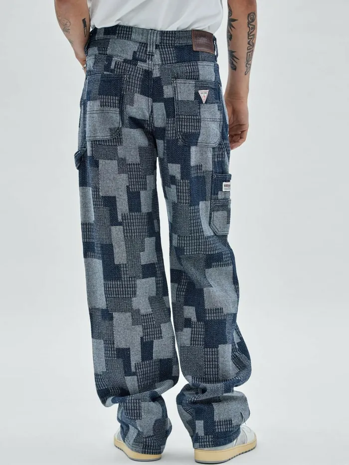 Jeans and Denim GUESS Men GUESS Originals Patched Carpenter Jeans Go Dark Rinse Wash Jeans and Denim GUESS Men GUESS Originals Patched Carpenter Jeans Go Dark Rinse Wash