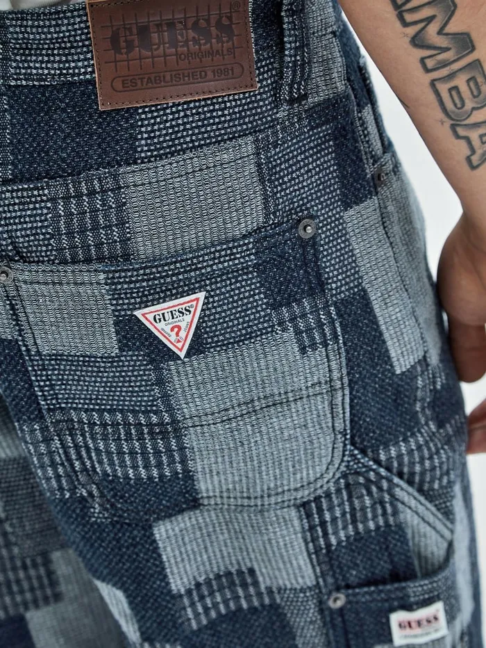 Jeans and Denim GUESS Men GUESS Originals Patched Carpenter Jeans Go Dark Rinse Wash Jeans and Denim GUESS Men GUESS Originals Patched Carpenter Jeans Go Dark Rinse Wash