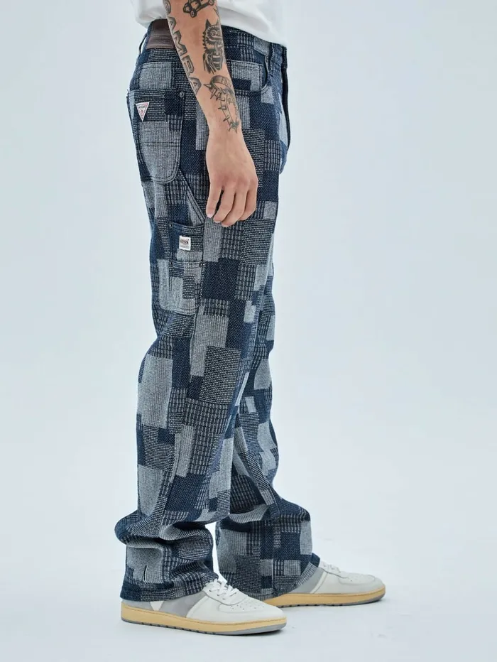 Jeans and Denim GUESS Men GUESS Originals Patched Carpenter Jeans Go Dark Rinse Wash Jeans and Denim GUESS Men GUESS Originals Patched Carpenter Jeans Go Dark Rinse Wash