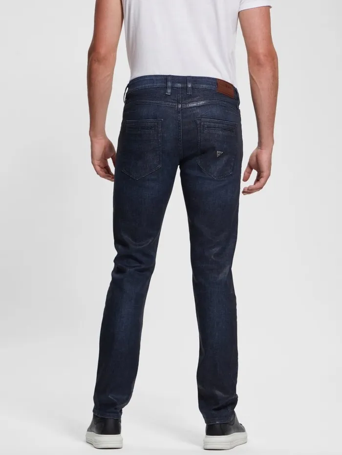 Jeans and Denim GUESS Men Tapered Zip Pocket Jeans Regency Blue Jeans and Denim GUESS Men Tapered Zip Pocket Jeans Regency Blue